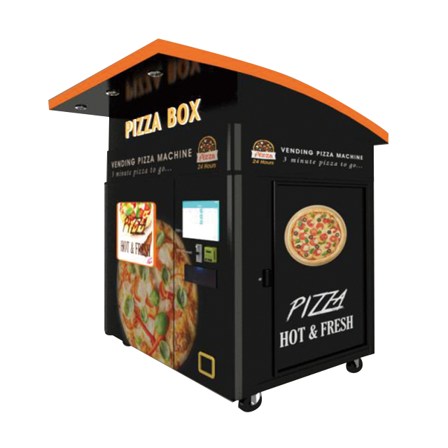 Coin Bil credit card operation hot food automatic pizza vending machine pizza, pizza cone and hot food